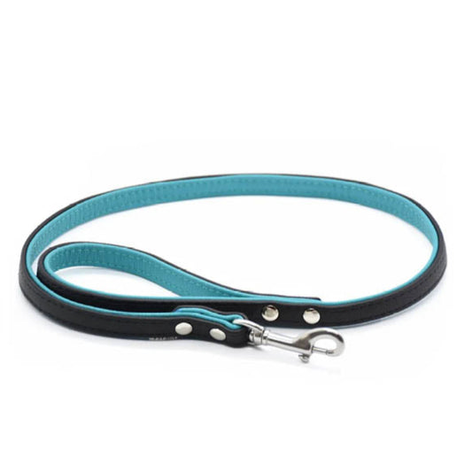 CITY LEINE BICOLOR・Elegante Kurzleine aus butterweichem Nappaleder