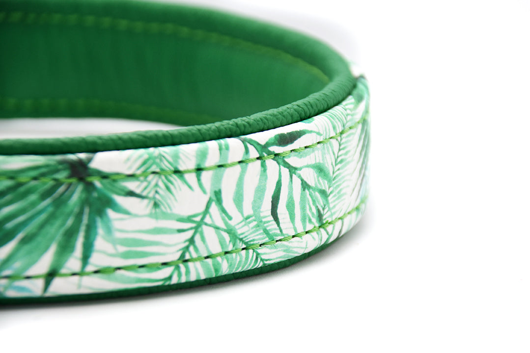 JUNGLE Hundehalsband schmal・Sommerliches Design