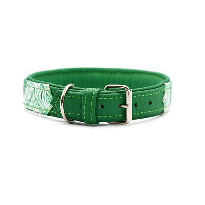 JUNGLE Hundehalsband schmal・Sommerliches Design