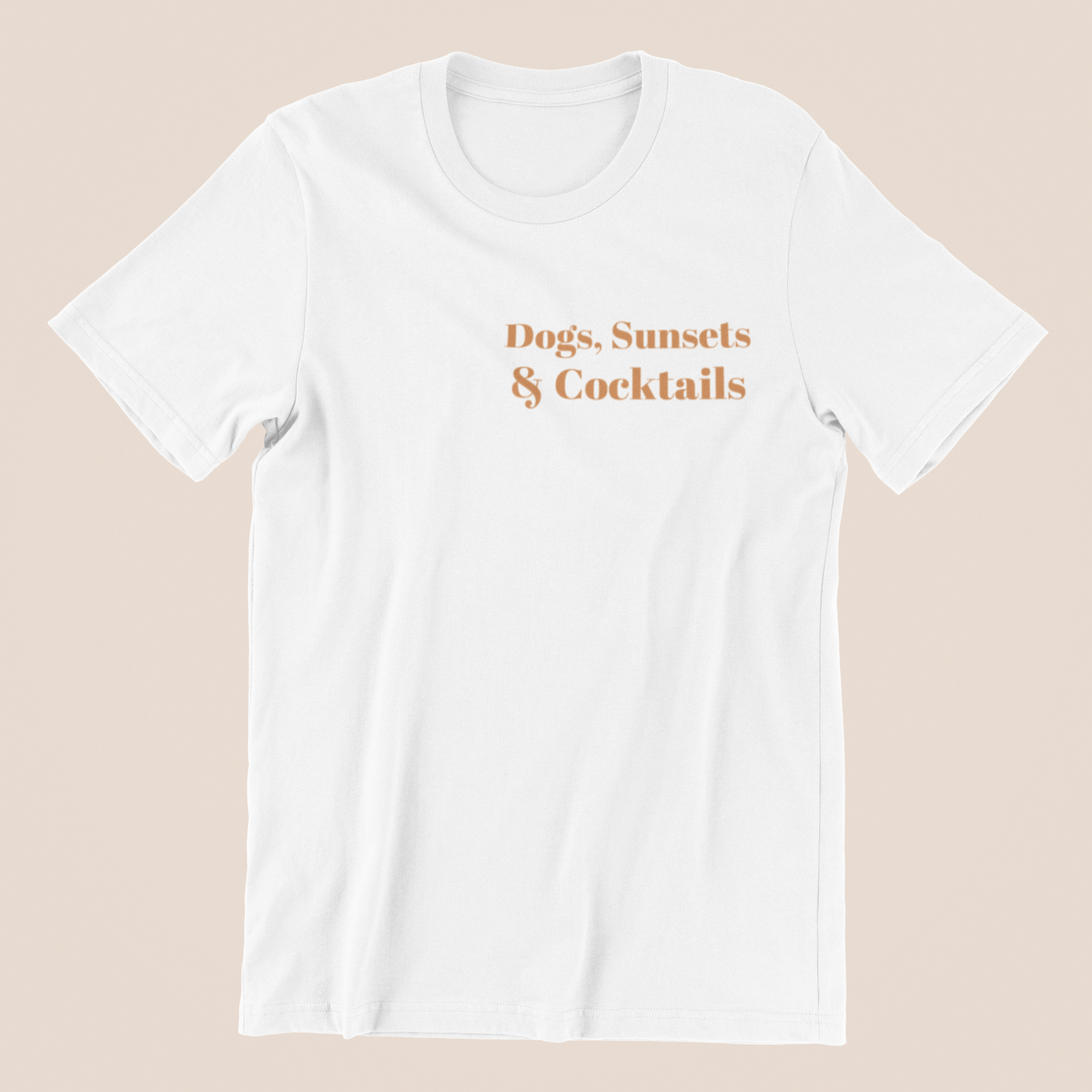 Shirt "Dogs, Sunsets and Cocktails"