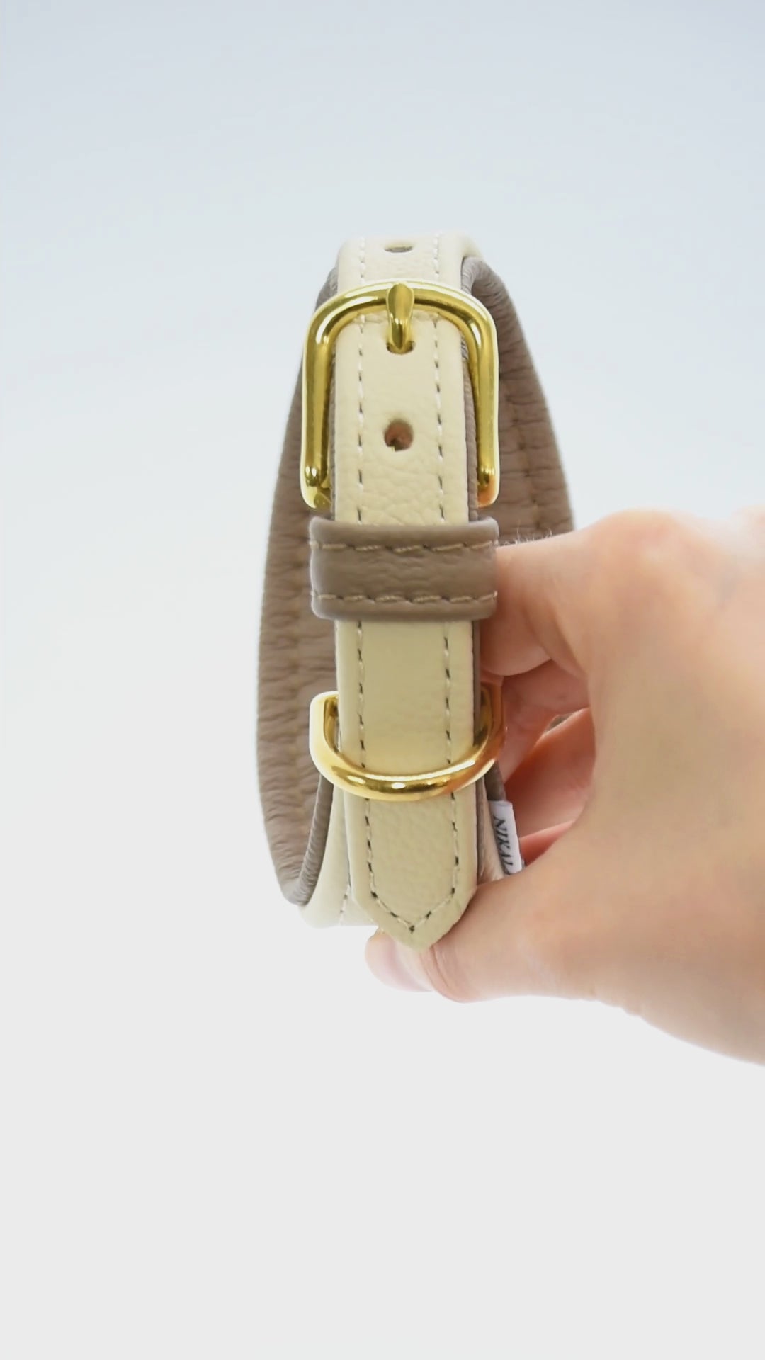 Gepolstertes Designerhalsband für Windhunde in sanften Tönen