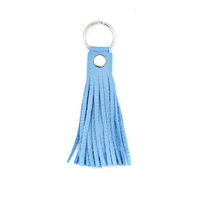 Quaste aus Leder in verschiedenen Farben, ideal als Halsbandanhänger oder stilvoller Schlüsselanhänger