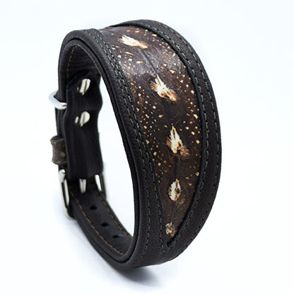 STÖRLEDER Halsband・exklusiv・Einzigartiges Windhundhalsband aus Störleder