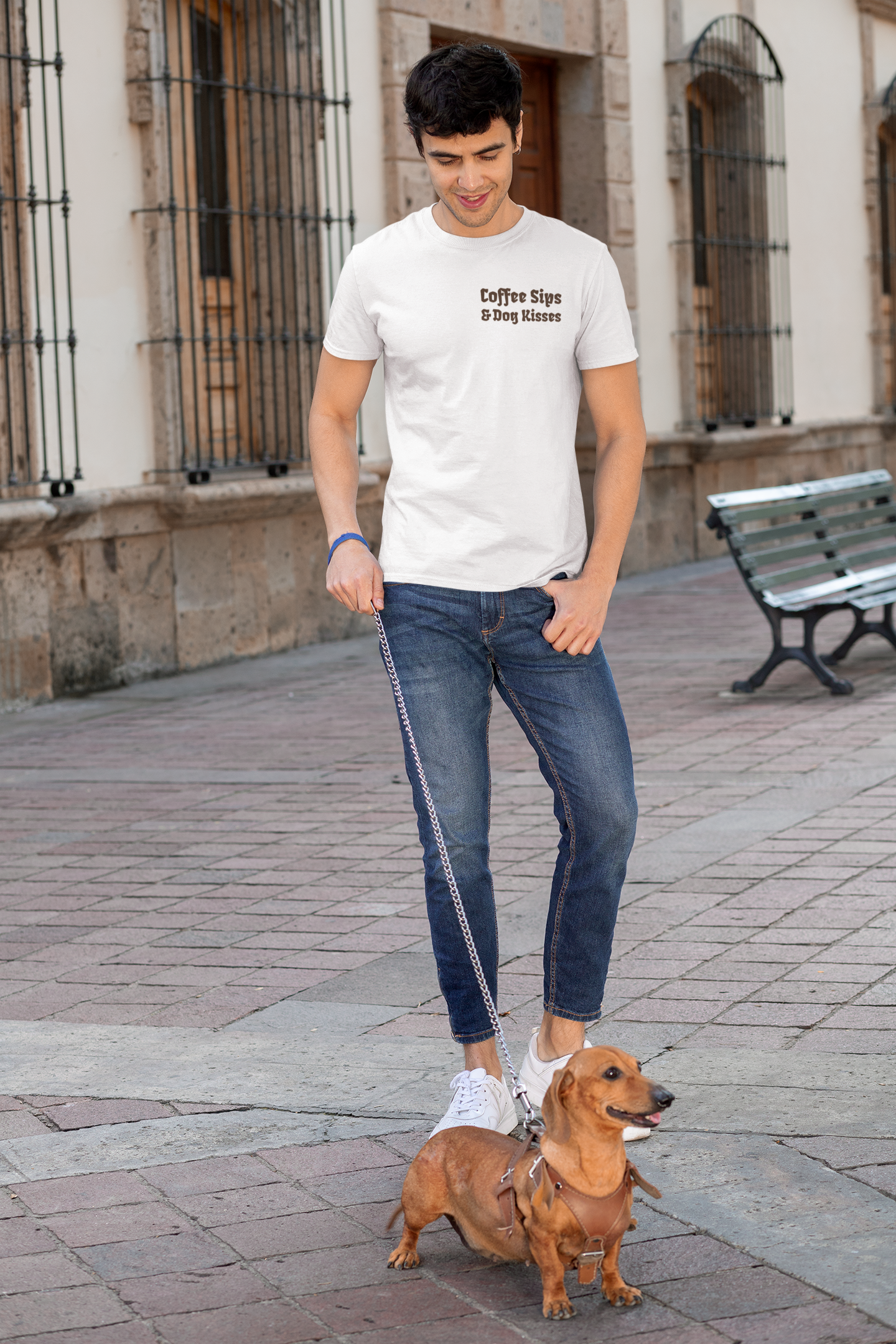 Shirt "Coffee Sips & Dog Kisses"