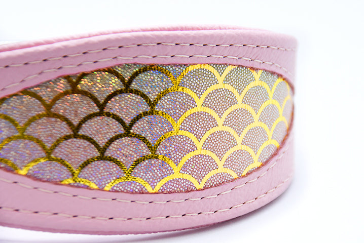 Mermaid-inspiriertes Hundehalsband mit weicher Polsterung