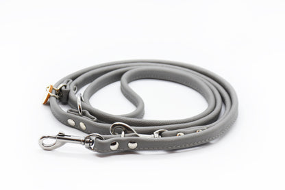 RUNDLEDERLEINE- rundgenähte, verstellbare Führleine aus butterweichem Nappaleder