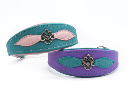 WINGS Hundehalsband 𝗸𝗼𝗻𝗳𝗶𝗴𝘂𝗿𝗶𝗲𝗿𝗯𝗮𝗿・Nappaleder