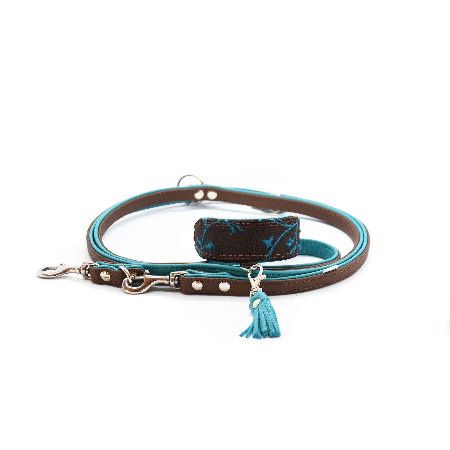 Halsband PIANTA ❀ Gepolstertes Windhundhalsband aus Leder