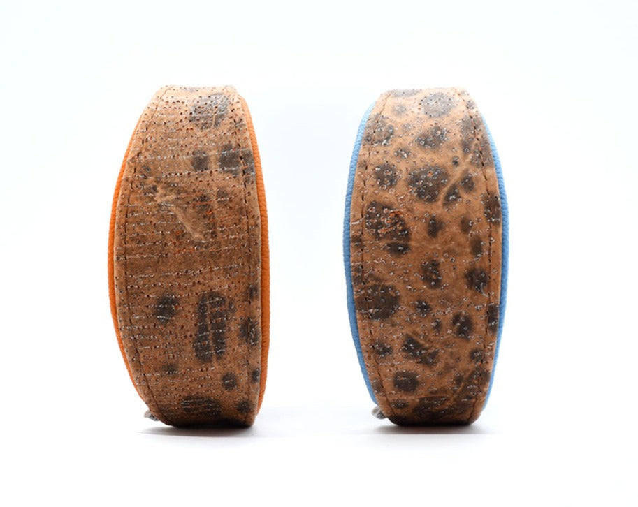 STEINBEIßER Halsband・Einzigartiges Fischleder-Halsband für Windhunde