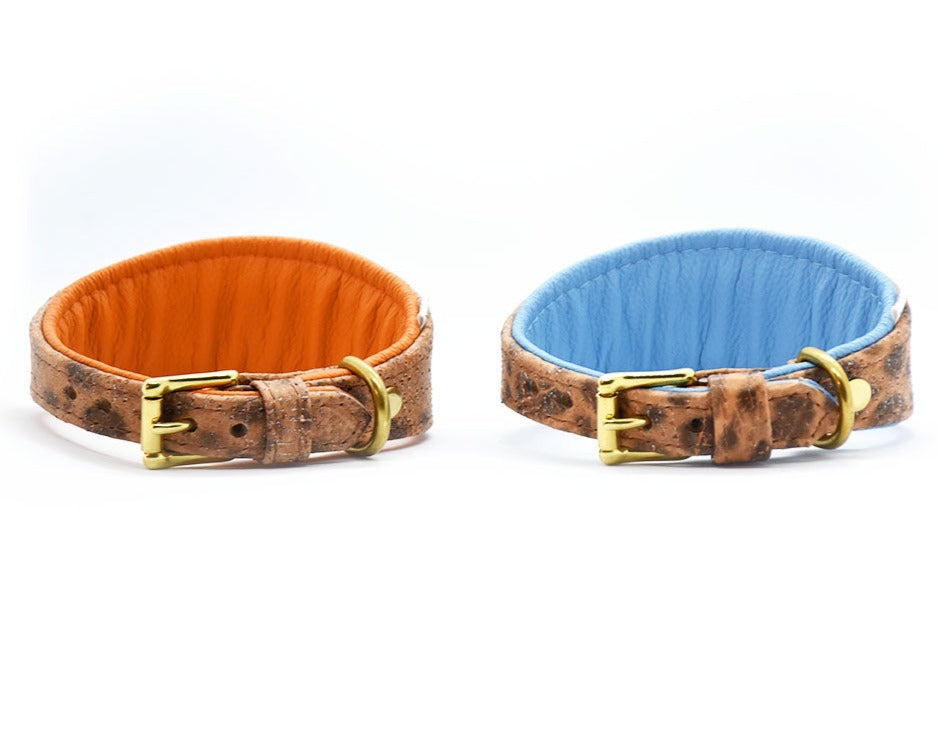 STEINBEIßER Halsband・Einzigartiges Fischleder-Halsband für Windhunde