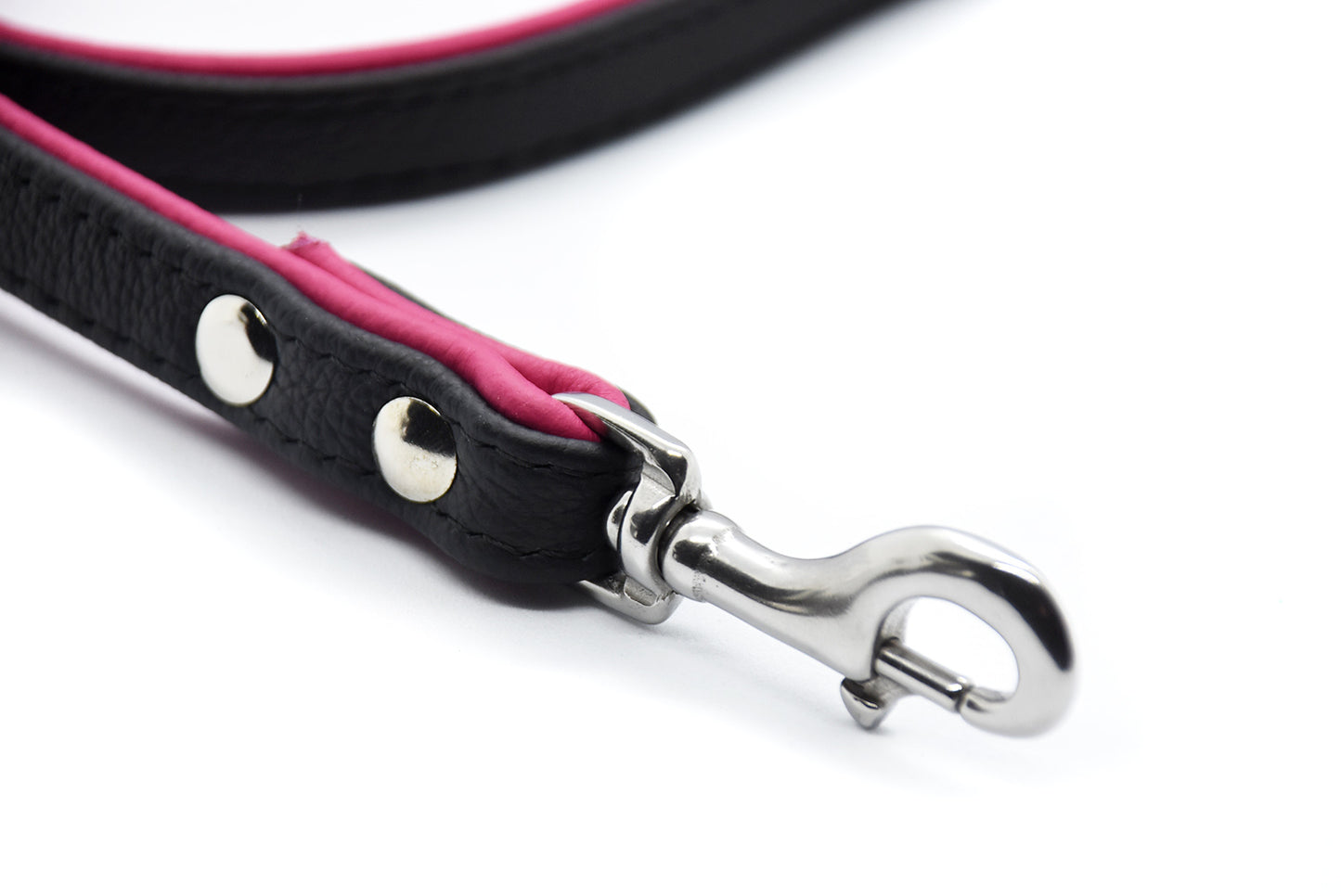 CITY LEINE BICOLOR・Elegante Kurzleine aus butterweichem Nappaleder